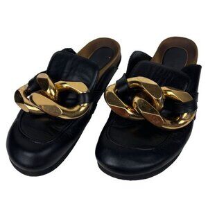 JW Anderson Chunky Chain Napa Leather Mules